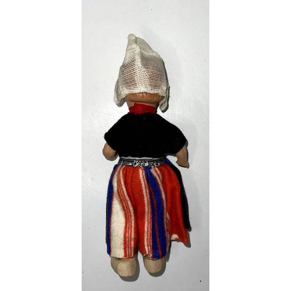 Made in‎ Holland Dutch Doll with Clogs Vintage 7 inch Hand Painted - Picture 4 of 6